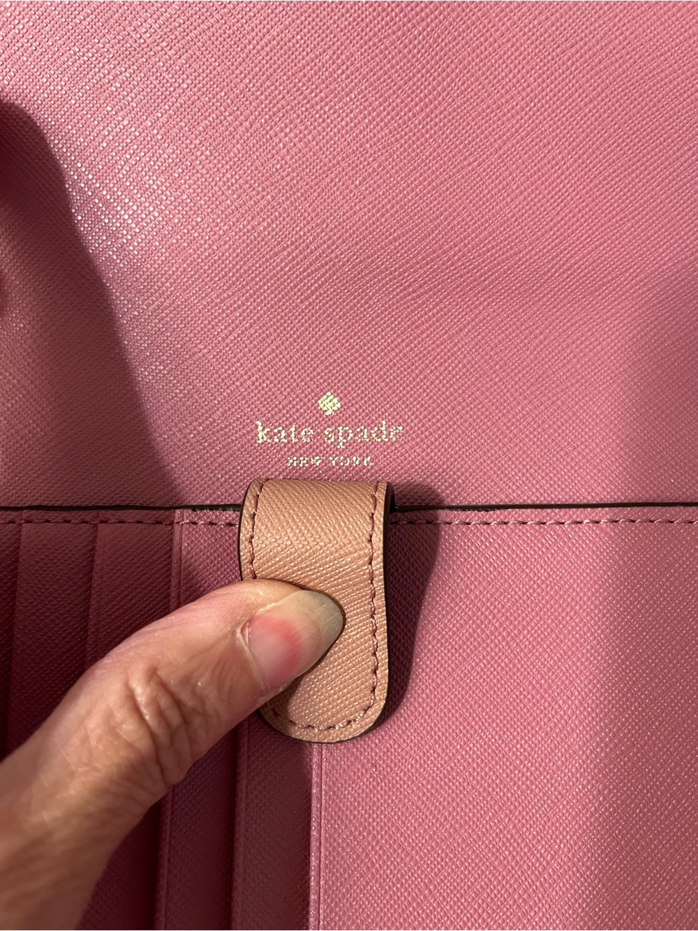 Kate Spade Laurel Way Winni Crossbody Bag Dusty Pink Saffiano Leather - Picture 6 of 10